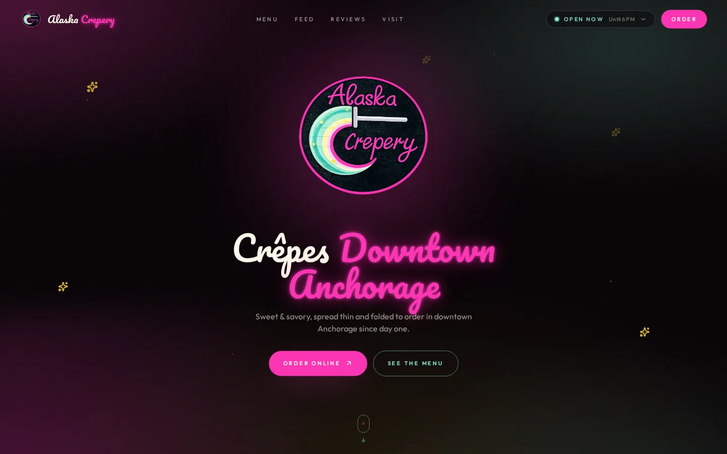 Alaska Crepery website