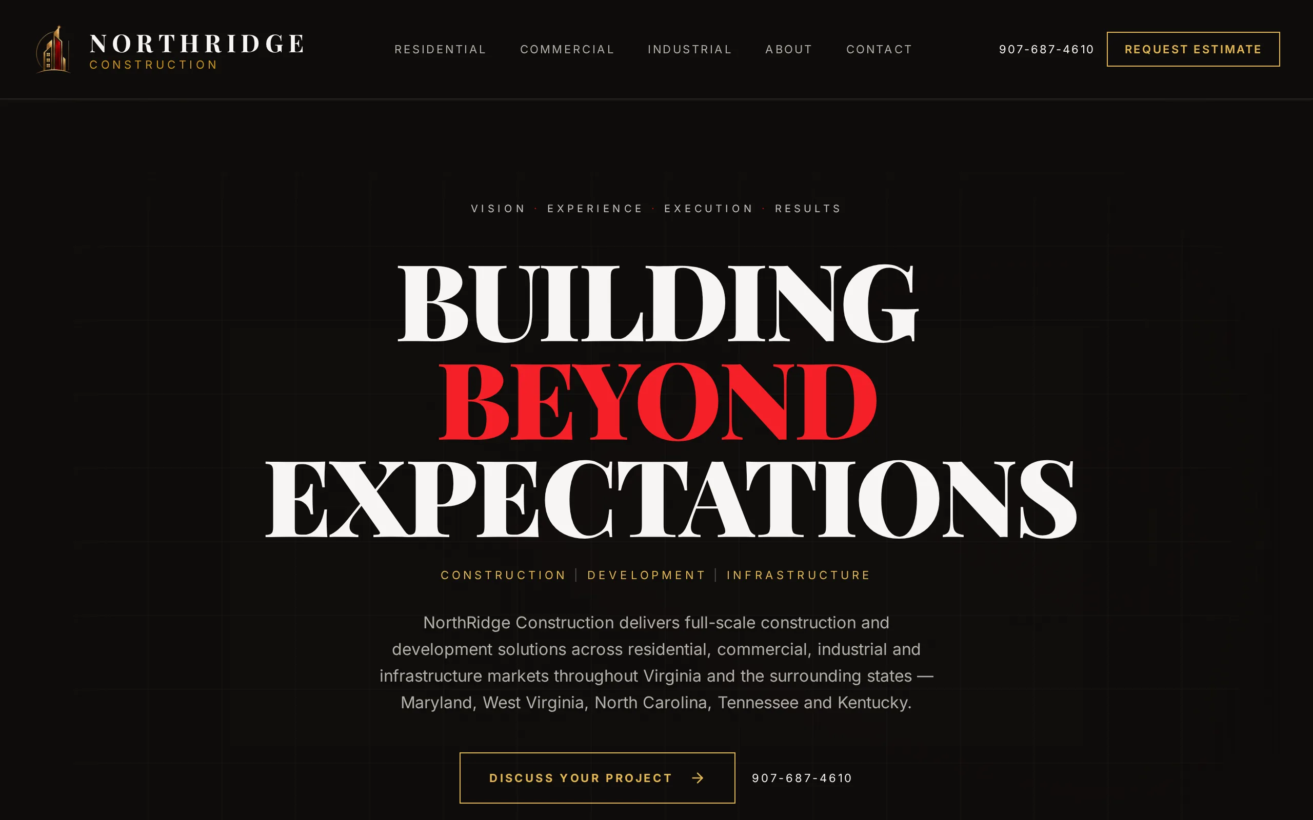 NorthRidge Construction website